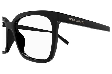 Okuliare Saint Laurent SL672 001 Squared Čierne