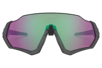 Slnečné okuliare Oakley Flight Jacket OO9401 940115 Jednoliate | Shield Sivé