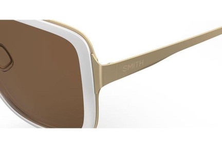 Slnečné okuliare Smith AVELINE VK6/SP Polarized Squared Biele