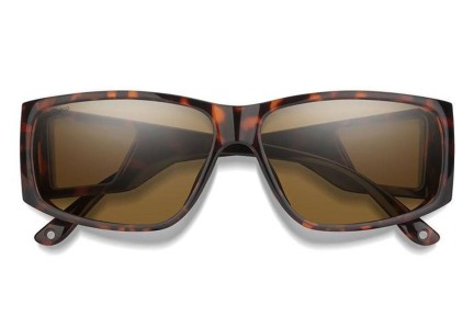 Slnečné okuliare Smith MONROEPEAK 086/L5 Polarized Obdĺžníkové Havana