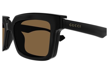 Slnečné okuliare Gucci GG1543S 004 Obdĺžníkové Čierne