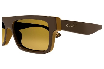 Slnečné okuliare Gucci GG1616S 002 Squared Hnedé