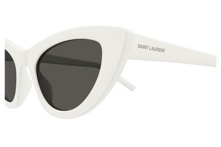 Slnečné okuliare Saint Laurent SL213LILY 017 Cat Eye Biele