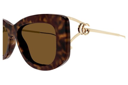 Slnečné okuliare Gucci GG1566S 002 Obdĺžníkové Havana