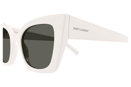 Slnečné okuliare Saint Laurent SL552 009 Cat Eye Biele