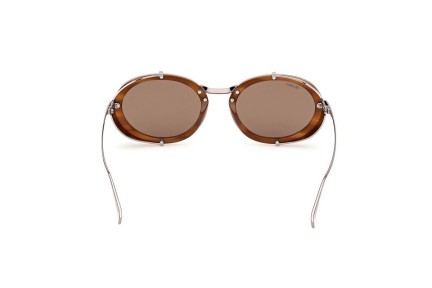 Slnečné okuliare Max Mara MM0103 50E Okrúhle Hnedé