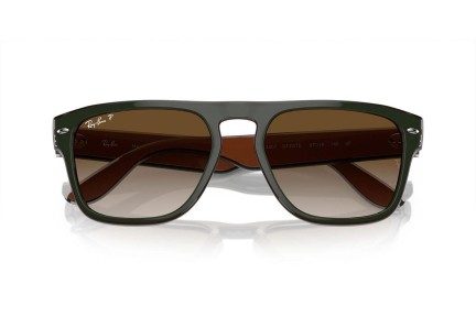 Slnečné okuliare Ray-Ban RB4407 6732T5 Polarized Squared Zelené