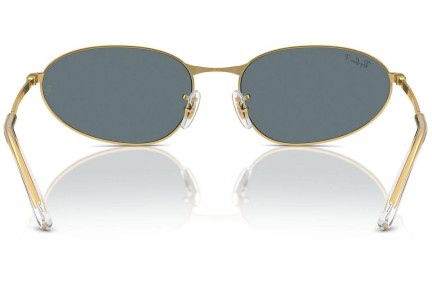 Slnečné okuliare Ray-Ban RB3734 001/3R Polarized Oválne Zlaté