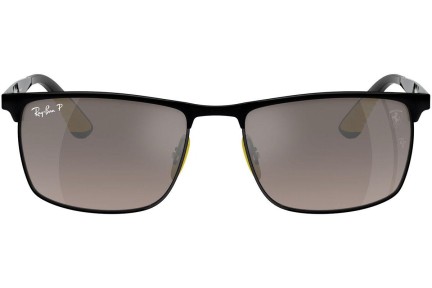 Slnečné okuliare Ray-Ban RB3726M F0885J Polarized Obdĺžníkové Čierne