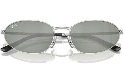 Slnečné okuliare Ray-Ban RB3734 003/40 Oválne Strieborné