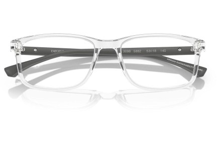 Okuliare Emporio Armani EA3098 5882 Squared Priehľadné