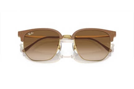 Slnečné okuliare Ray-Ban New Clubmaster RB4416 672151 Browline Béžové