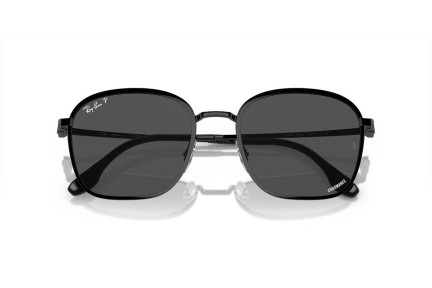 Slnečné okuliare Ray-Ban RB3720 002/K8 Polarized Squared Čierne