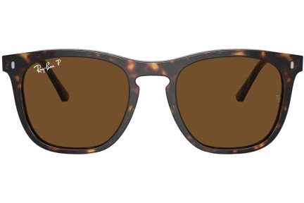 Slnečné okuliare Ray-Ban RB2210 902/57 Polarized Squared Havana