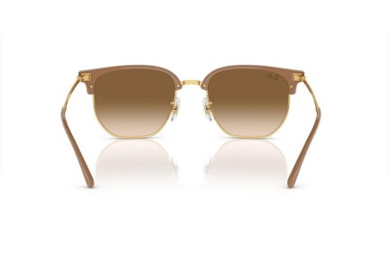 Slnečné okuliare Ray-Ban New Clubmaster RB4416 672151 Browline Béžové