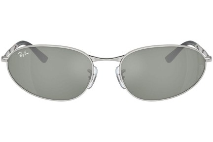 Slnečné okuliare Ray-Ban RB3734 003/40 Oválne Strieborné