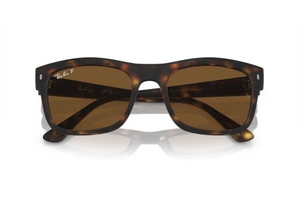 Slnečné okuliare Ray-Ban RB4428 894/57 Polarized Squared Havana