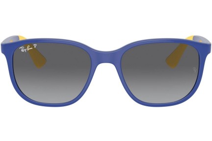 Slnečné okuliare Ray-Ban Junior RJ9078S 7132T3 Polarized Squared Modré