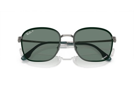 Slnečné okuliare Ray-Ban RB3720 9264O9 Polarized Squared Zelené