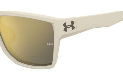 Slnečné okuliare Under Armour UALAUNCH2/G 3Y5/K1 Obdĺžníkové Béžové