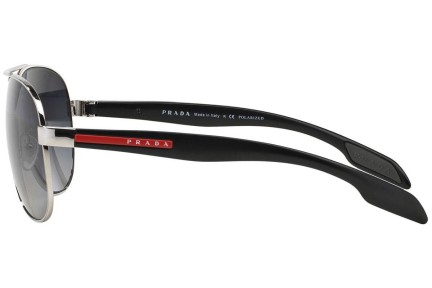 Slnečné okuliare Prada Linea Rossa PS53PS 1BC5W1 Polarized Pilot Strieborné