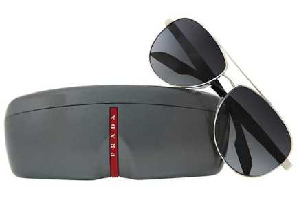 Slnečné okuliare Prada Linea Rossa PS53PS 1BC5W1 Polarized Pilot Strieborné