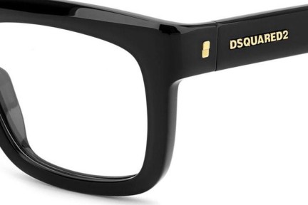 Okuliare Dsquared2 D20144 807 Obdĺžníkové Čierne