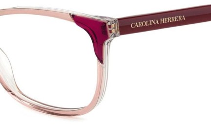 Okuliare Carolina Herrera HER0284 35J Obdĺžníkové Ružové