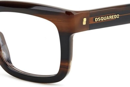 Okuliare Dsquared2 D20144 EX4 Obdĺžníkové Hnedé