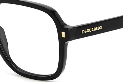 Okuliare Dsquared2 D20145 807 Obdĺžníkové Čierne