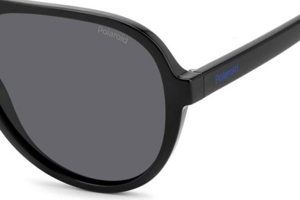 Slnečné okuliare Polaroid Junior PLD8046/S/T 807/M9 Polarized Pilot Čierne