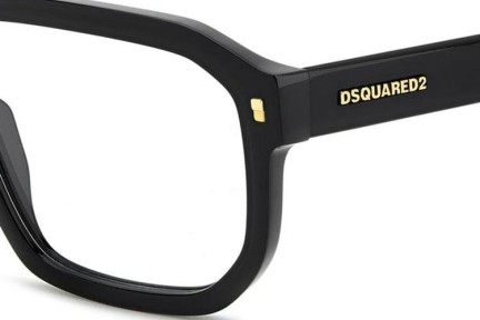 Okuliare Dsquared2 D20146 807 Obdĺžníkové Čierne