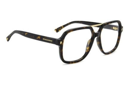 Okuliare Dsquared2 D20145 086 Obdĺžníkové Havana