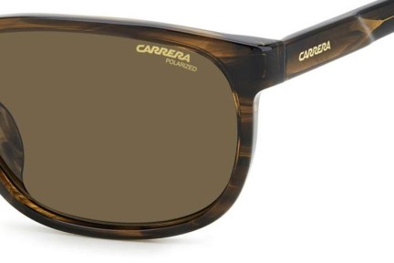 Slnečné okuliare Carrera CFLEX08/G/S EX4/SP Polarized Obdĺžníkové Hnedé