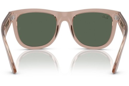 Slnečné okuliare Ray-Ban RBR0502SF 6727VR Squared Hnedé