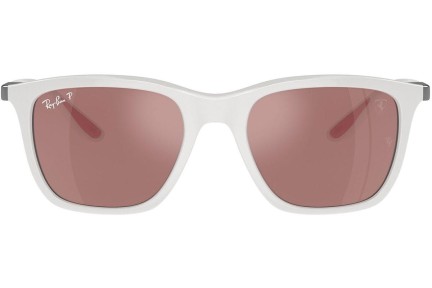 Slnečné okuliare Ray-Ban RB4433M F625H2 Polarized Obdĺžníkové Biele