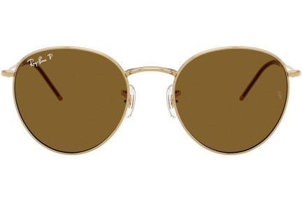 Slnečné okuliare Ray-Ban RBR0103S 001/83 Polarized Okrúhle Zlaté