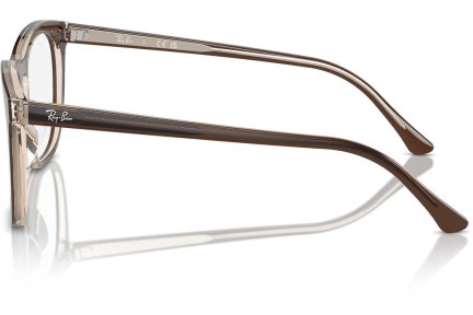 Okuliare Ray-Ban RX2210V 8365 Squared Hnedé