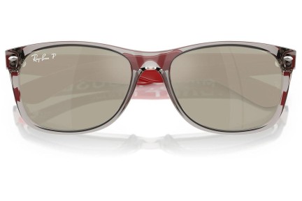 Slnečné okuliare Ray-Ban New Wayfarer RB2132 679759 Polarized Squared Sivé