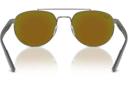 Slnečné okuliare Ray-Ban RB3736CH 004/A1 Polarized Obdĺžníkové Sivé