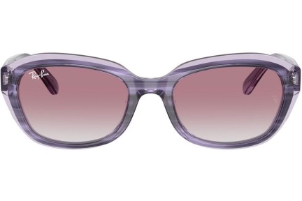 Slnečné okuliare Ray-Ban Junior RJ9081S 71748G Obdĺžníkové Fialové