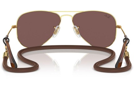 Slnečné okuliare Ray-Ban Junior Aviator Junior RJ9506S 223/6G Pilot Zlaté