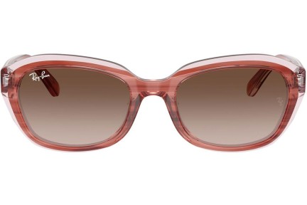 Slnečné okuliare Ray-Ban Junior RJ9081S 717313 Obdĺžníkové Hnedé