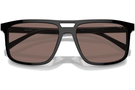 Slnečné okuliare Prada PRA22S 16K30H Polarized Squared Čierne