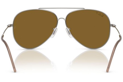 Slnečné okuliare Ray-Ban Aviator Reverse RBR0101S 004/83 Polarized Pilot Strieborné