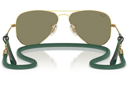 Slnečné okuliare Ray-Ban Junior Aviator Junior RJ9506S 223/6R Pilot Zlaté