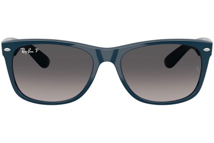 Slnečné okuliare Ray-Ban New Wayfarer RB2132 6796M3 Polarized Squared Modré