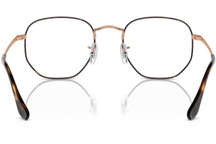 Okuliare Ray-Ban Hexagonal RX6448 3176 Squared Zlaté