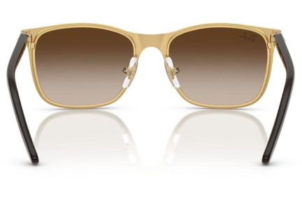 Slnečné okuliare Ray-Ban Junior RJ9551S 297/13 Squared Hnedé