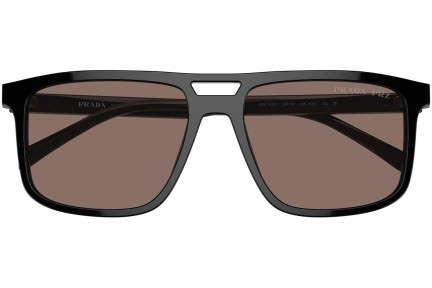 Slnečné okuliare Prada PRA22SF 16K30H Polarized Obdĺžníkové Čierne